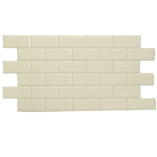 Panel PVC 96,6x48,4cm płytka biała 17314